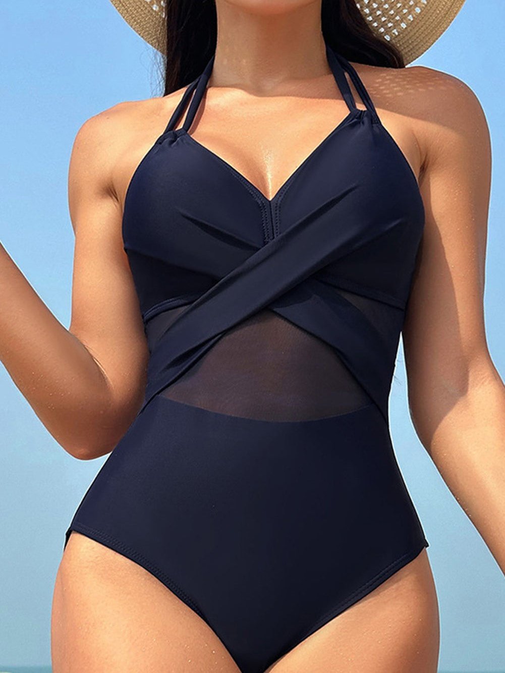 Solid Tube Top High Waist Bodycon Dress for Women