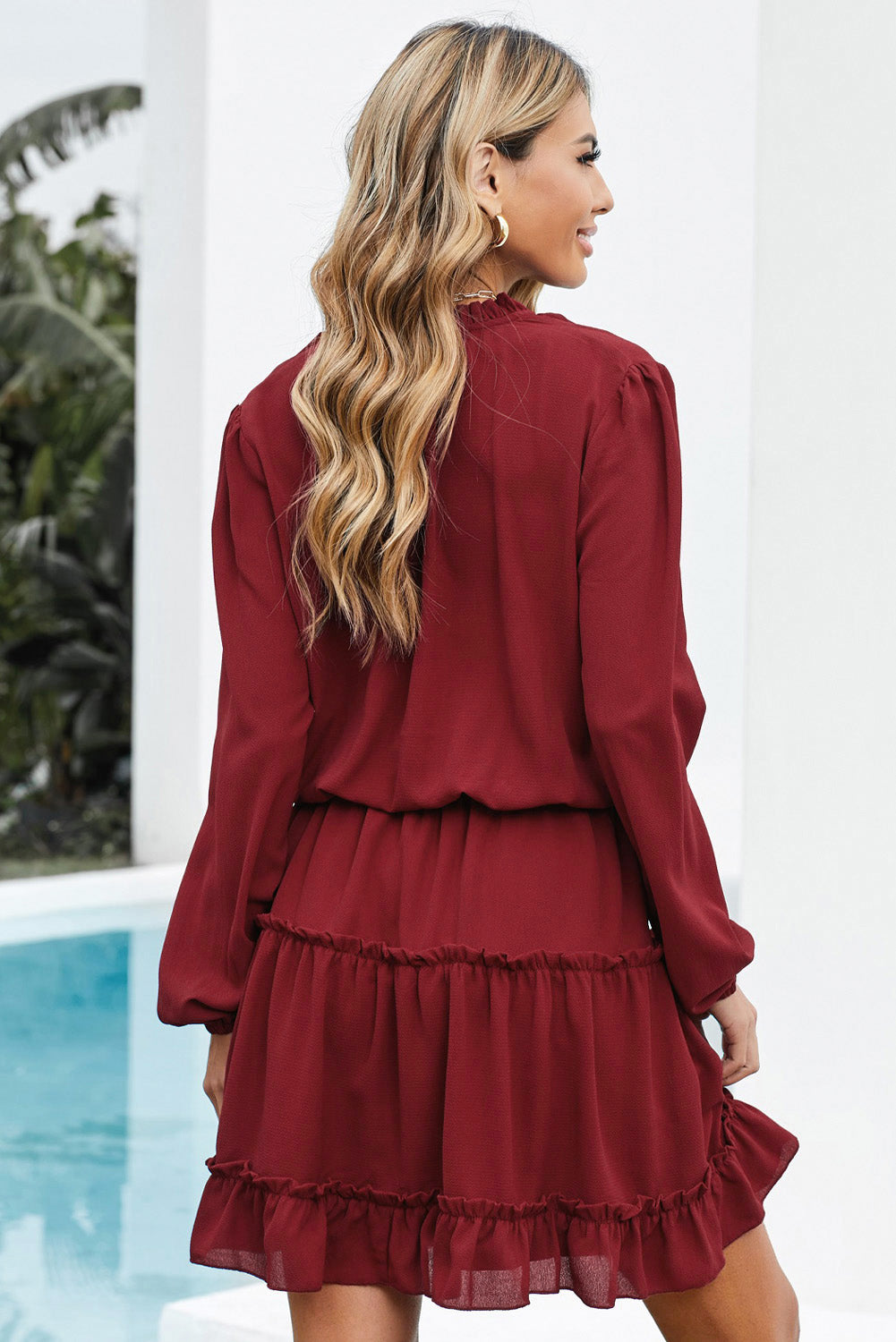 Ruffle Tiered Mini Dress
