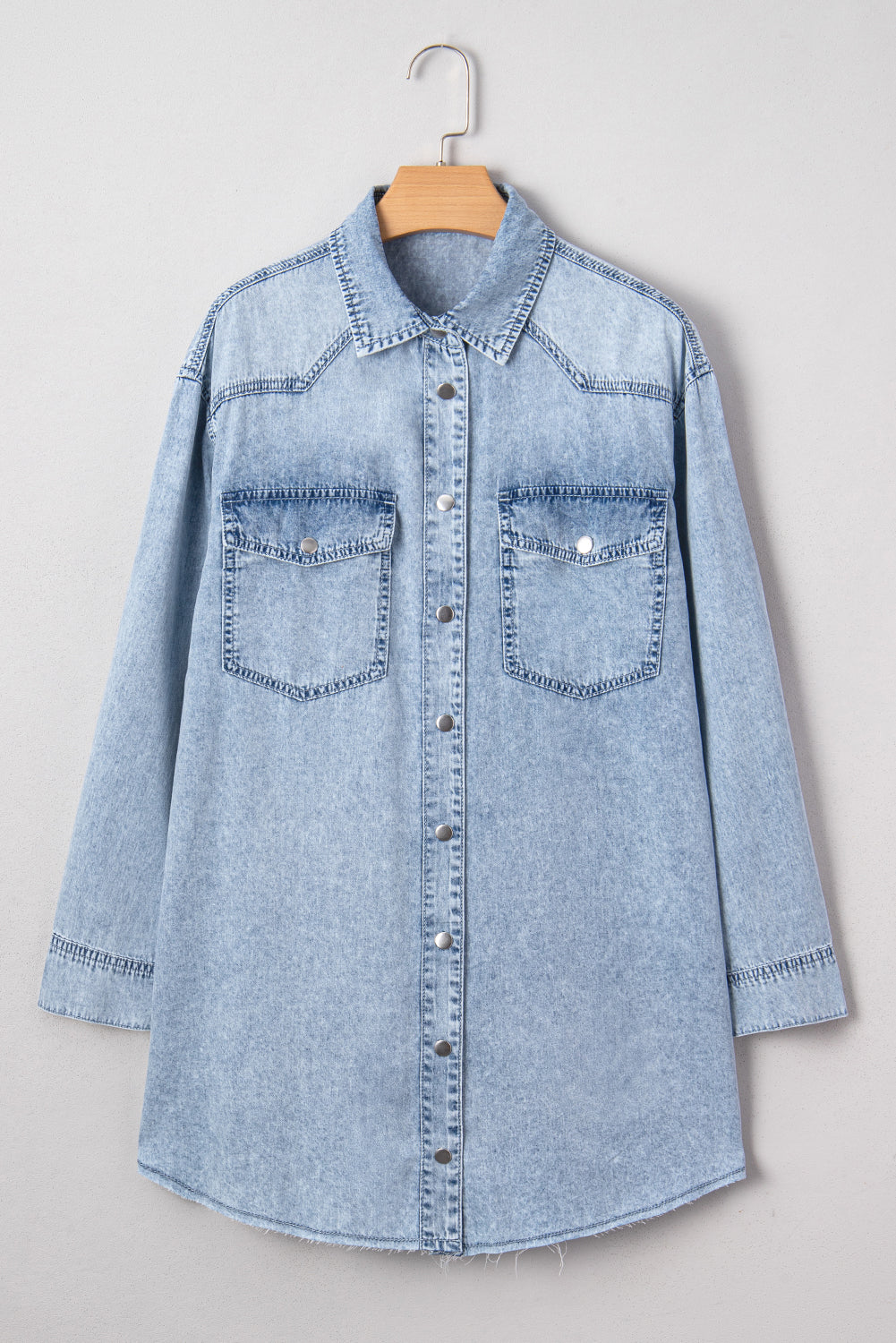 blue denim dress