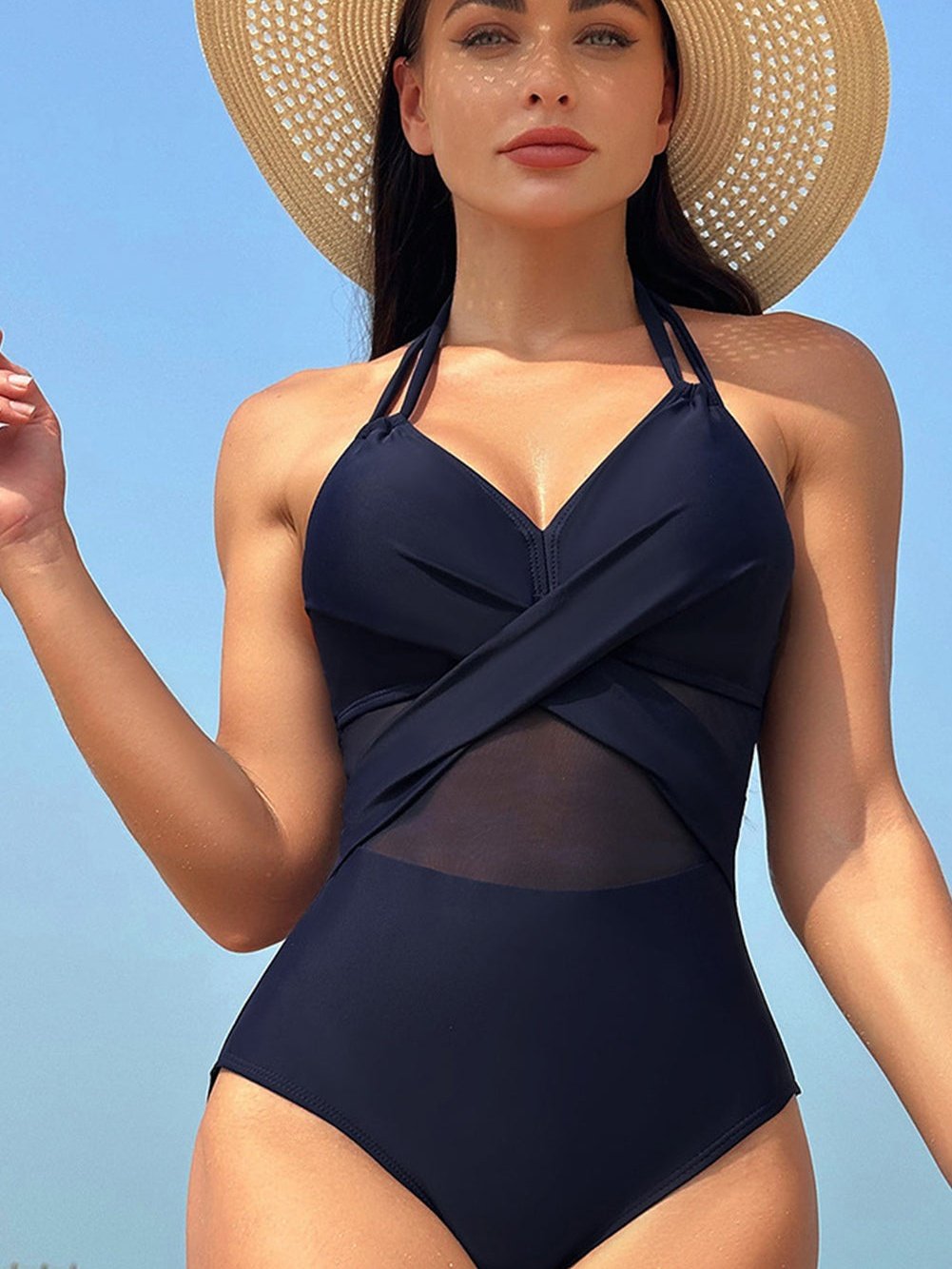 Solid Tube Top High Waist Bodycon Dress for Women