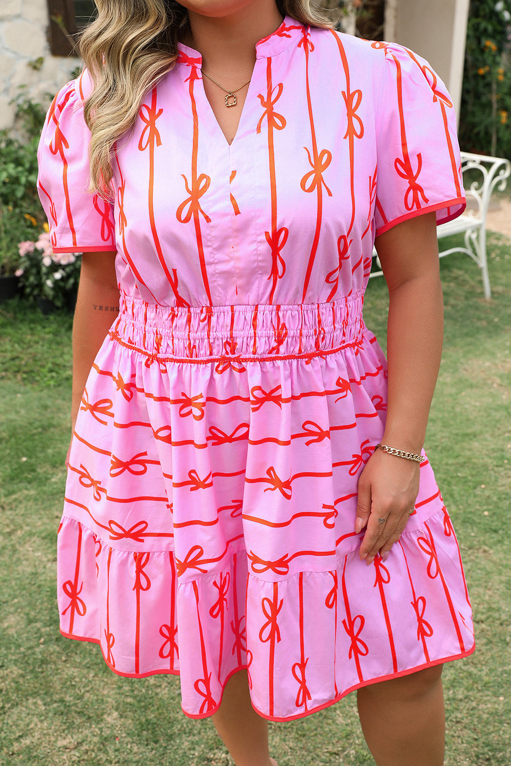 ruffled plus size dress