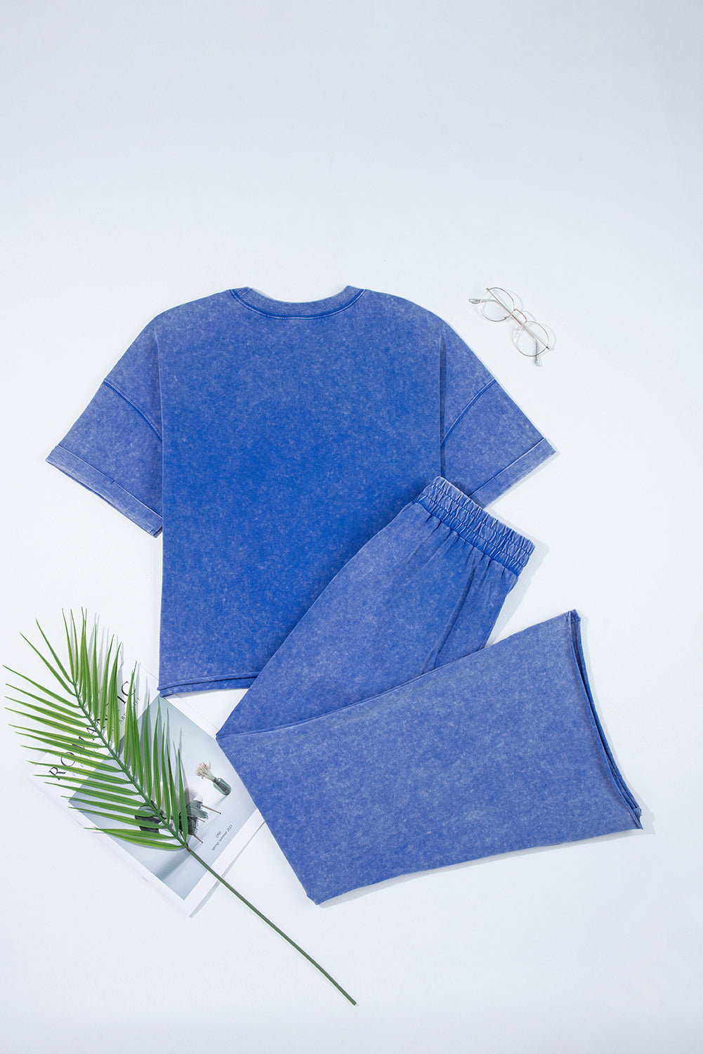 blue pants set