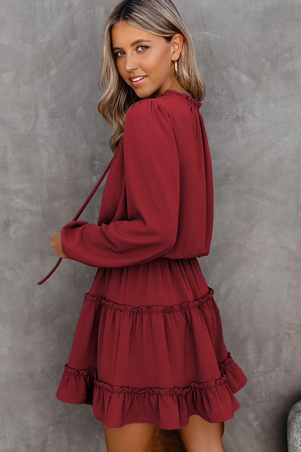 Ruffle Tiered Mini Dress