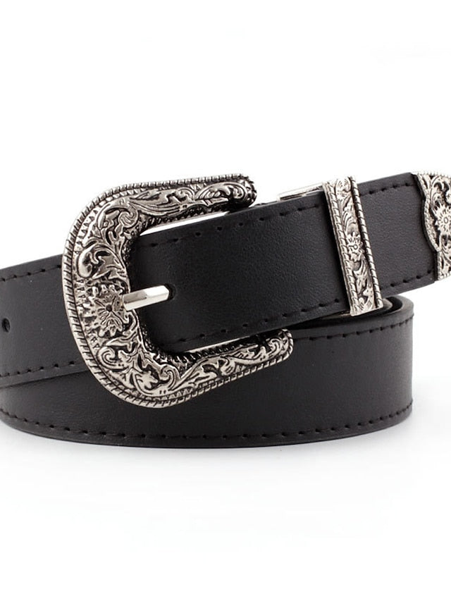 Women's Belt Alloy Zhangqing Black Camel Coffee Waist Belt Party Daily / Vintage / Spring / Summer / Fall / Winter - LuckyFash™