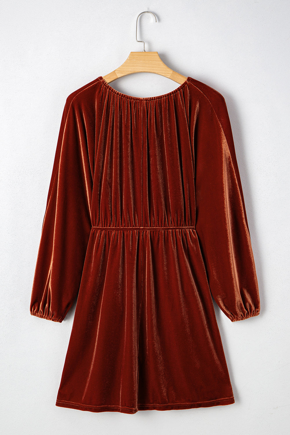 v neck mini dress