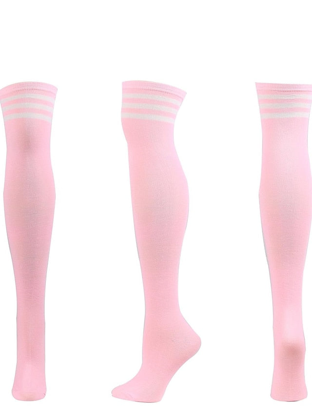 Women's Knee High Socks Party Daily Polyester Spandex Casual Classic Warm Cute 1 Pair - LuckyFash™