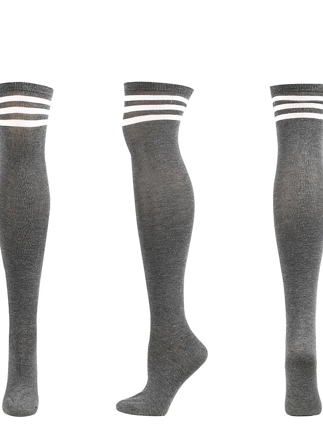 Women's Knee High Socks Party Daily Polyester Spandex Casual Classic Warm Cute 1 Pair - LuckyFash™