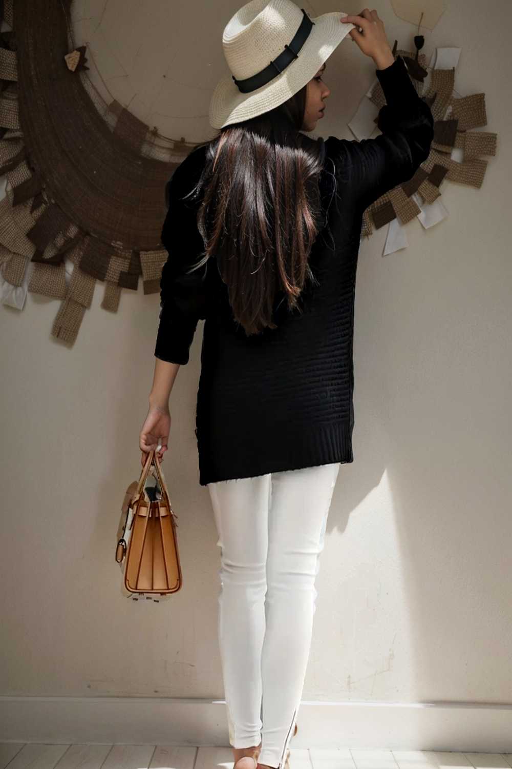 casual chunky knit mock neck long sleeve split pullover sweater 107452