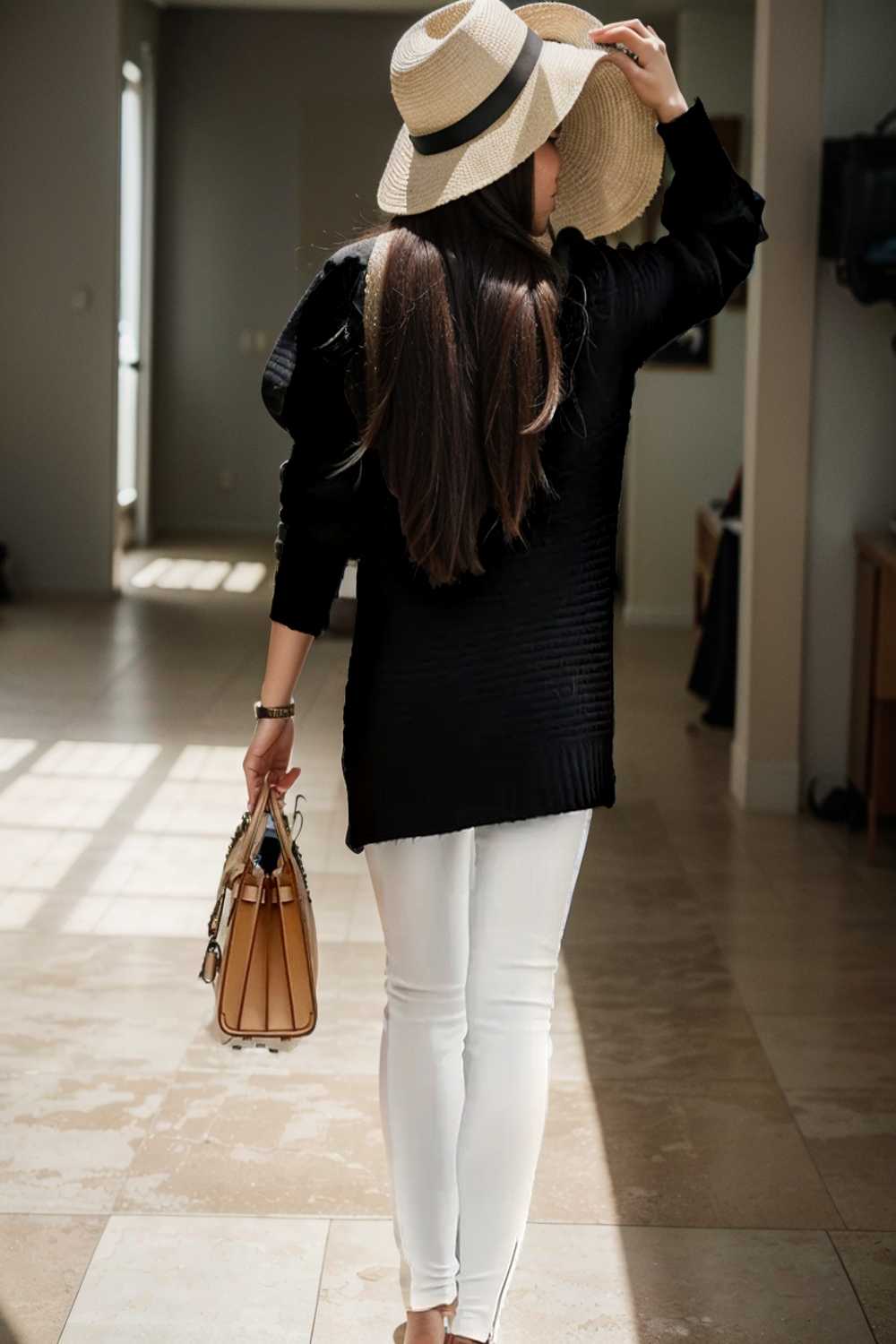 casual chunky knit mock neck long sleeve split pullover sweater 107451