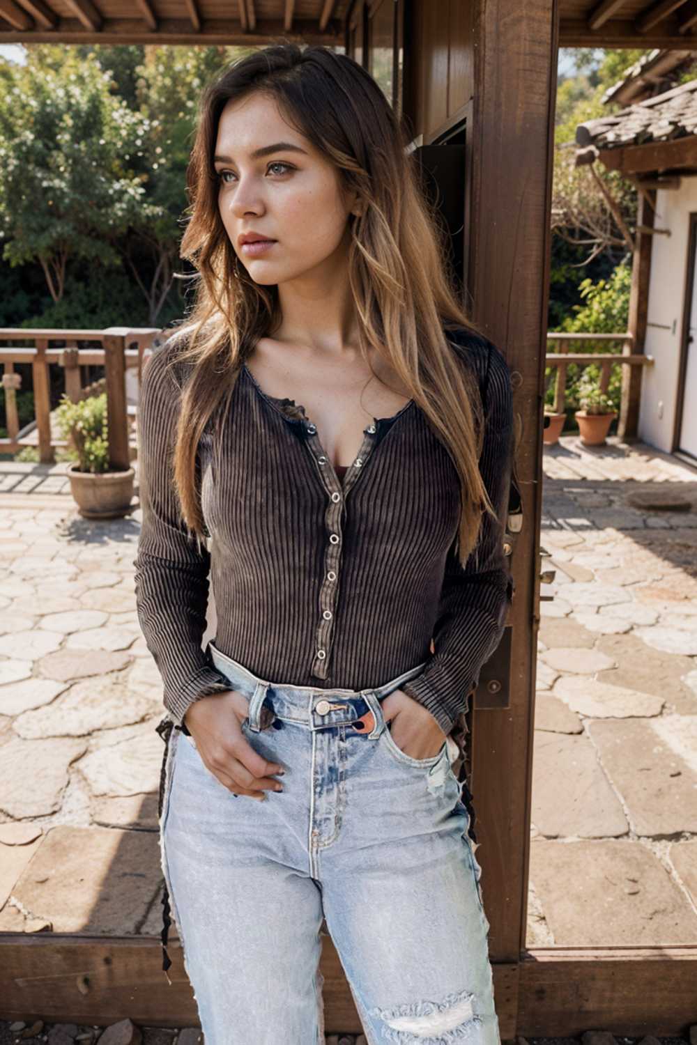 casual zip cardigan long sleeve knit hoodie shirt drop shoulder v neck closed jewel 107213