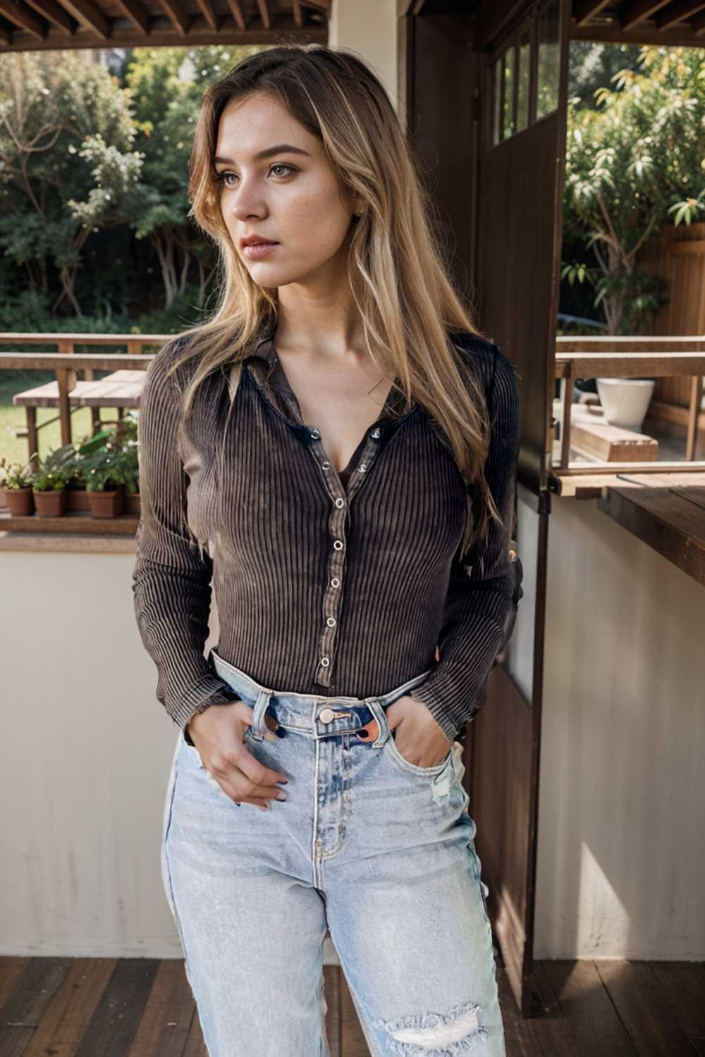 casual zip cardigan long sleeve knit hoodie shirt drop shoulder v neck closed jewel 107204