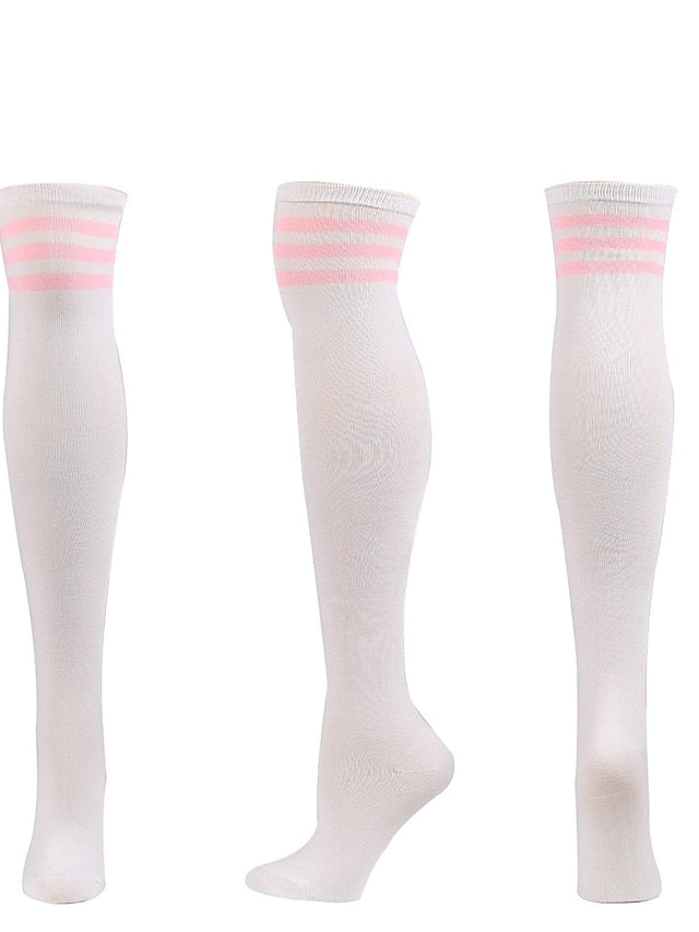 Women's Knee High Socks Party Daily Polyester Spandex Casual Classic Warm Cute 1 Pair - LuckyFash™