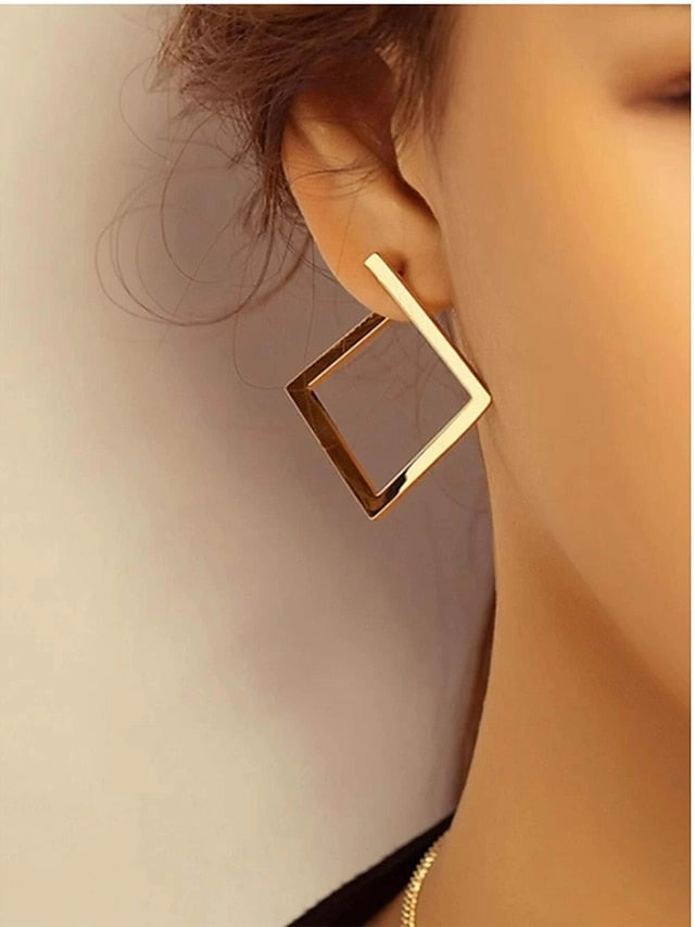 European fashion new style contracted personality temperament frigid wind earrings exaggerated niche design high-grade feeling diamond earrings - LuckyFash™