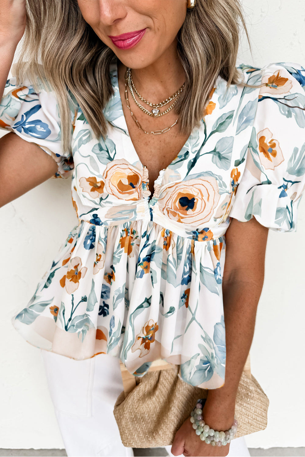 Womens Babydoll Blouse