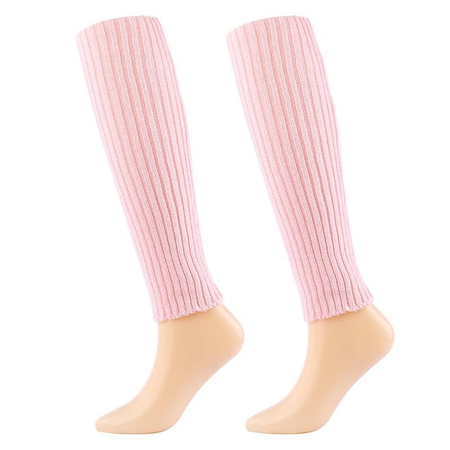 Women's Leg Warmers Boot Cuffs Home Daily Solid Color Polyester Spandex Basic Casual Classic Warm Casual 1 Pair