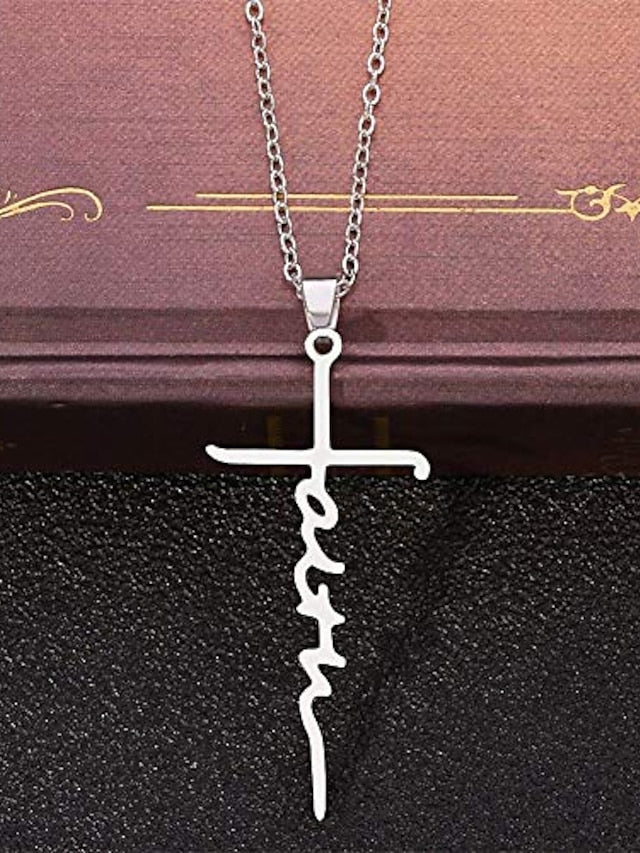 doomuut cross necklace 925 sterling silver love of cross pendant necklace gift for women girls - LuckyFash™