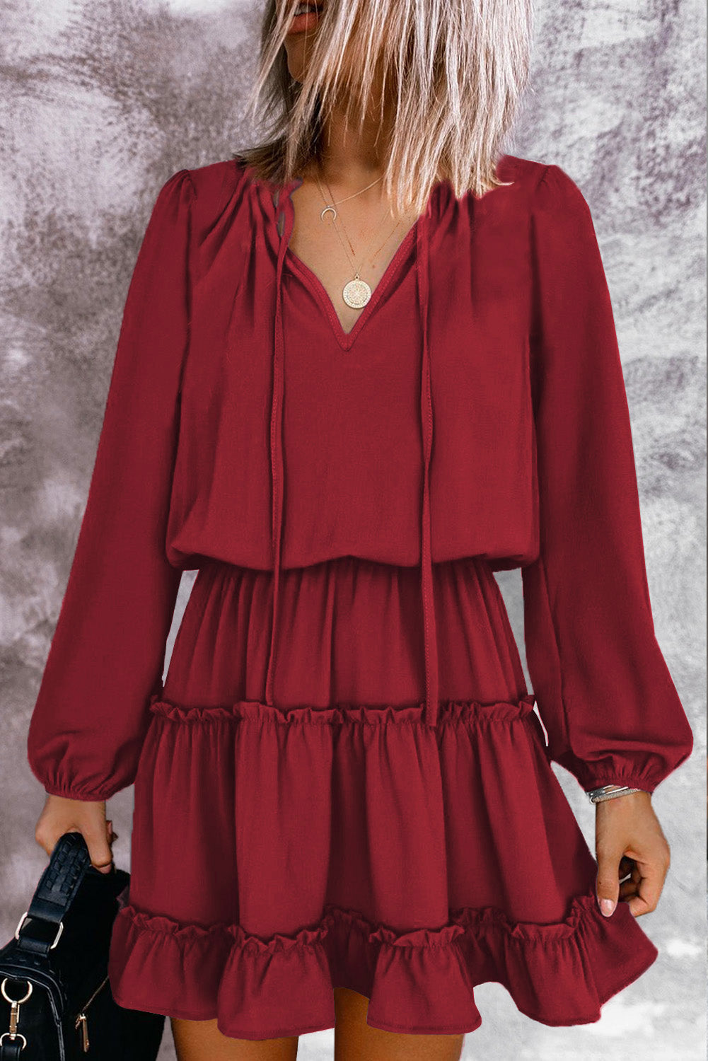 Ruffle Tiered Mini Dress