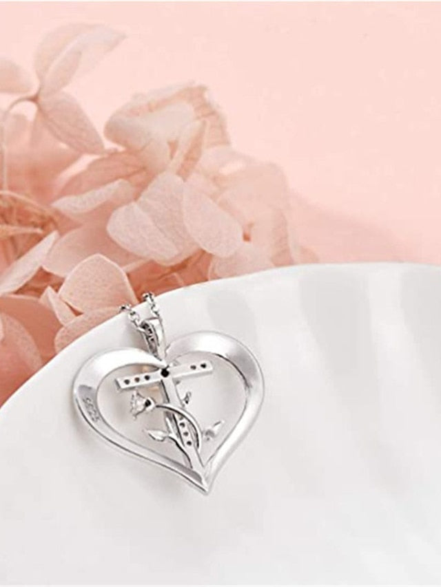 Women's necklace Chic & Modern Street Floral Necklaces / Silver / Fall / Winter / Spring / Summer - LuckyFash™