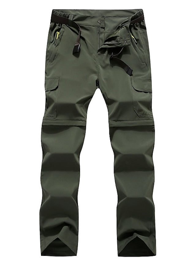Women's Convertible Zip Off Pants Hiking Pants Trousers Summer Outdoor Breathable Quick Dry Stretchy Wear Resistance Pants / Trousers Bottoms Black Army Green Camping / Hiking Fishing S M L - LuckyFash™