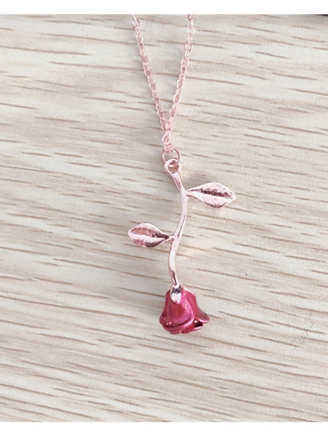 Women's necklace Chic & Modern Street Rose Necklaces / Gold / Silver / Fall / Winter / Spring - LuckyFash™