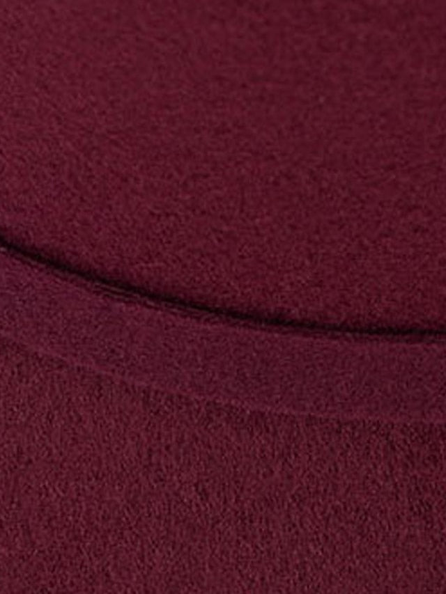 Women's Hat Fedora Hat Black Wine Fuchsia Outdoor Dailywear Holiday Floral Flower Portable Windproof Comfort - LuckyFash™
