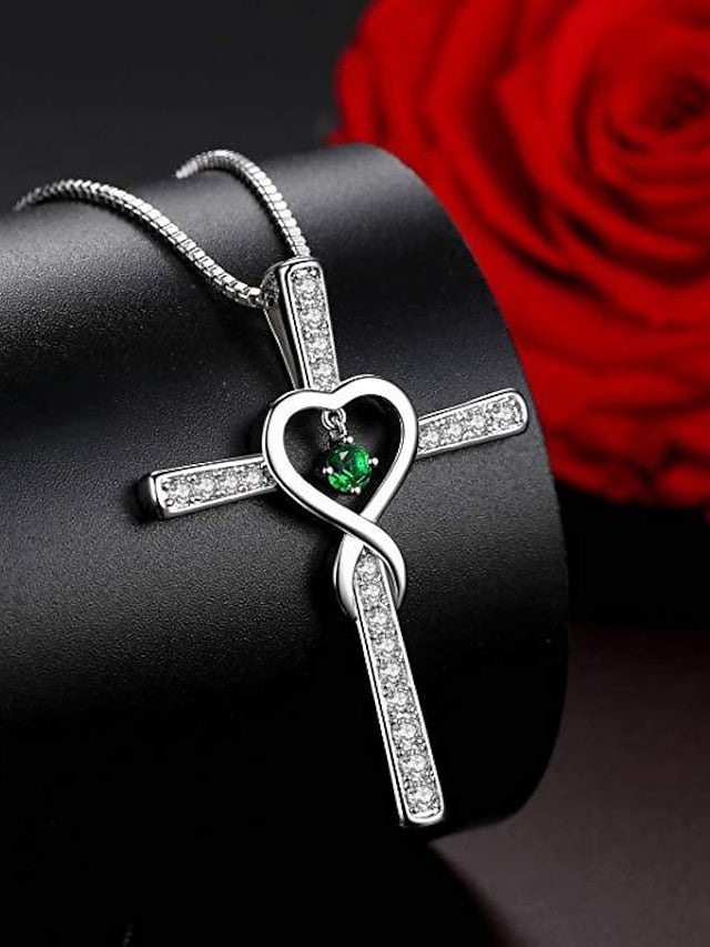 Women's necklace Chic & Modern Street Heart Necklaces / Red / Green / Purple / Fall / Winter - LuckyFash™