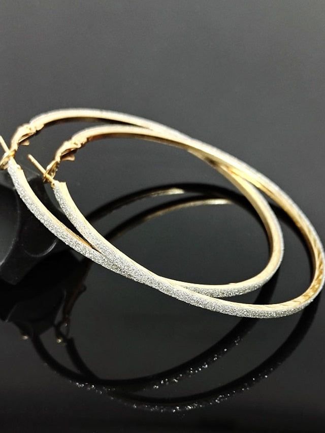 Women's Earrings Chic & Modern Party Pure Color Earring / Wedding / Gold / Black / Silver / Fall - LuckyFash™