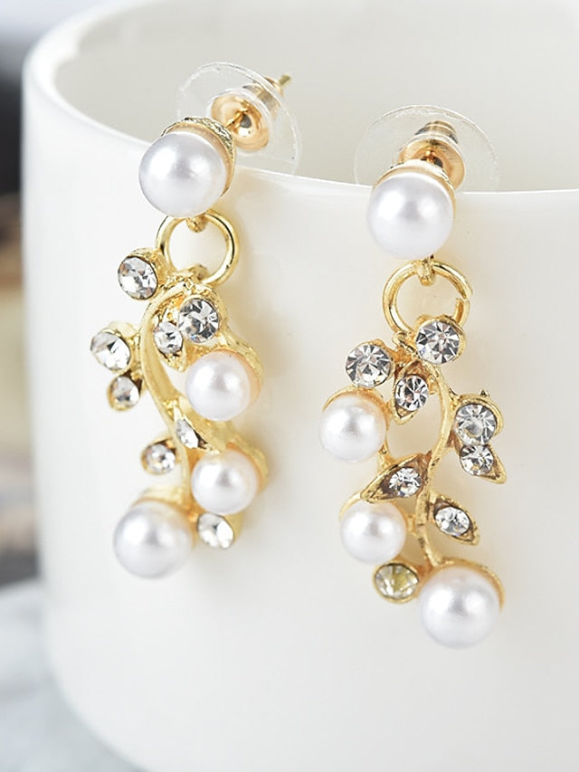 Women's necklace Chic & Modern Party Leaf Jewelry Sets / Wedding / Gold / Silver / Fall / Winter - LuckyFash™