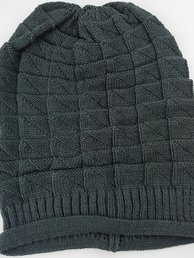 Women's Hat Beanie / Slouchy Black Purple Wine Outdoor Home Street Knitted Pure Color Portable Windproof Comfort - LuckyFash™