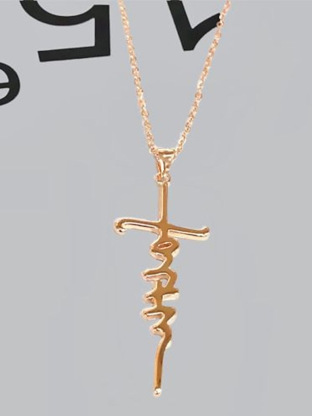 doomuut cross necklace 925 sterling silver love of cross pendant necklace gift for women girls - LuckyFash™