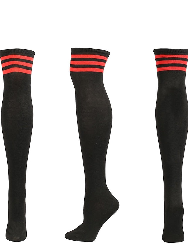 Women's Knee High Socks Party Daily Polyester Spandex Casual Classic Warm Cute 1 Pair - LuckyFash™