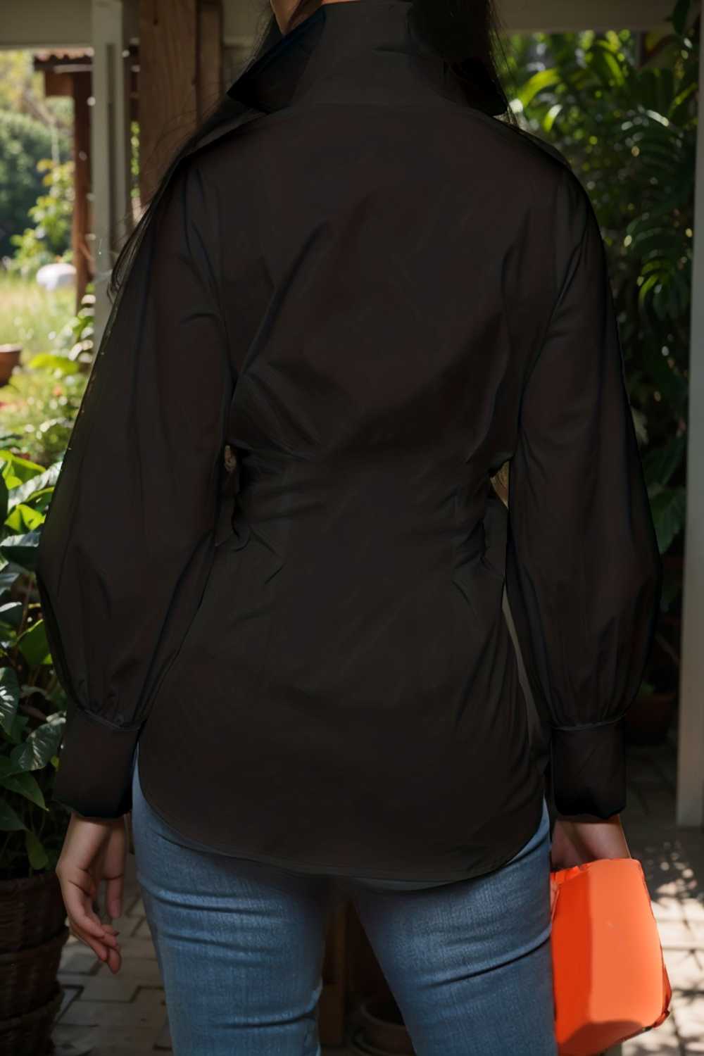 plus size casual blouse women s plus solid button up lantern sleeve turn down collar nipped waist blouse 112507