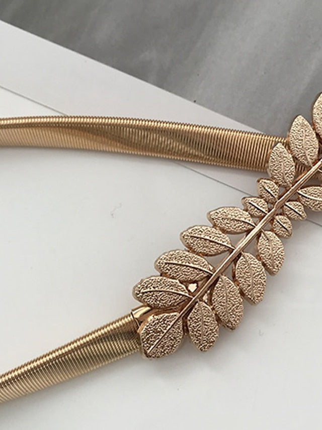 Women's Belt Alloy Gold Skinny Belt Outdoor Dailywear Daily Holiday Pure Color / Spring / Summer / Fall / Winter - LuckyFash™