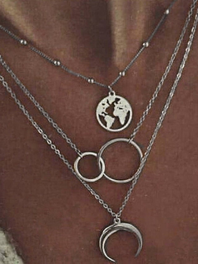 Women's necklace Chic & Modern Street Geometry Necklaces / Gold / Silver / Fall / Winter / Spring - LuckyFash™