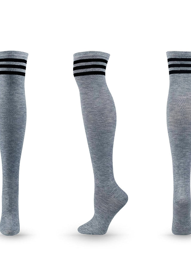 Women's Knee High Socks Party Daily Polyester Spandex Casual Classic Warm Cute 1 Pair - LuckyFash™