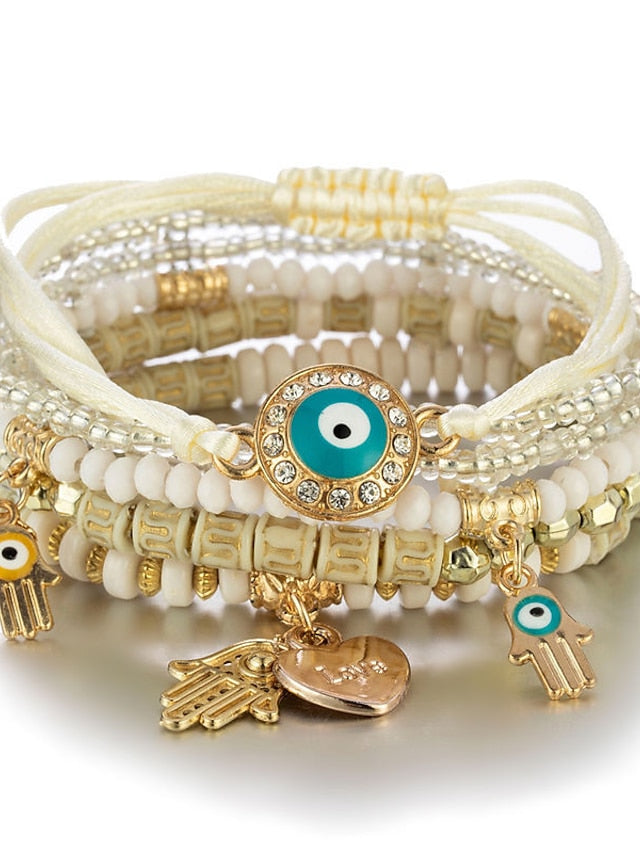 Women's Bracelets Ethnic Style Street Color Block Bracelets & Bangles / Black / Red / Blue / Fall / Winter - LuckyFash™