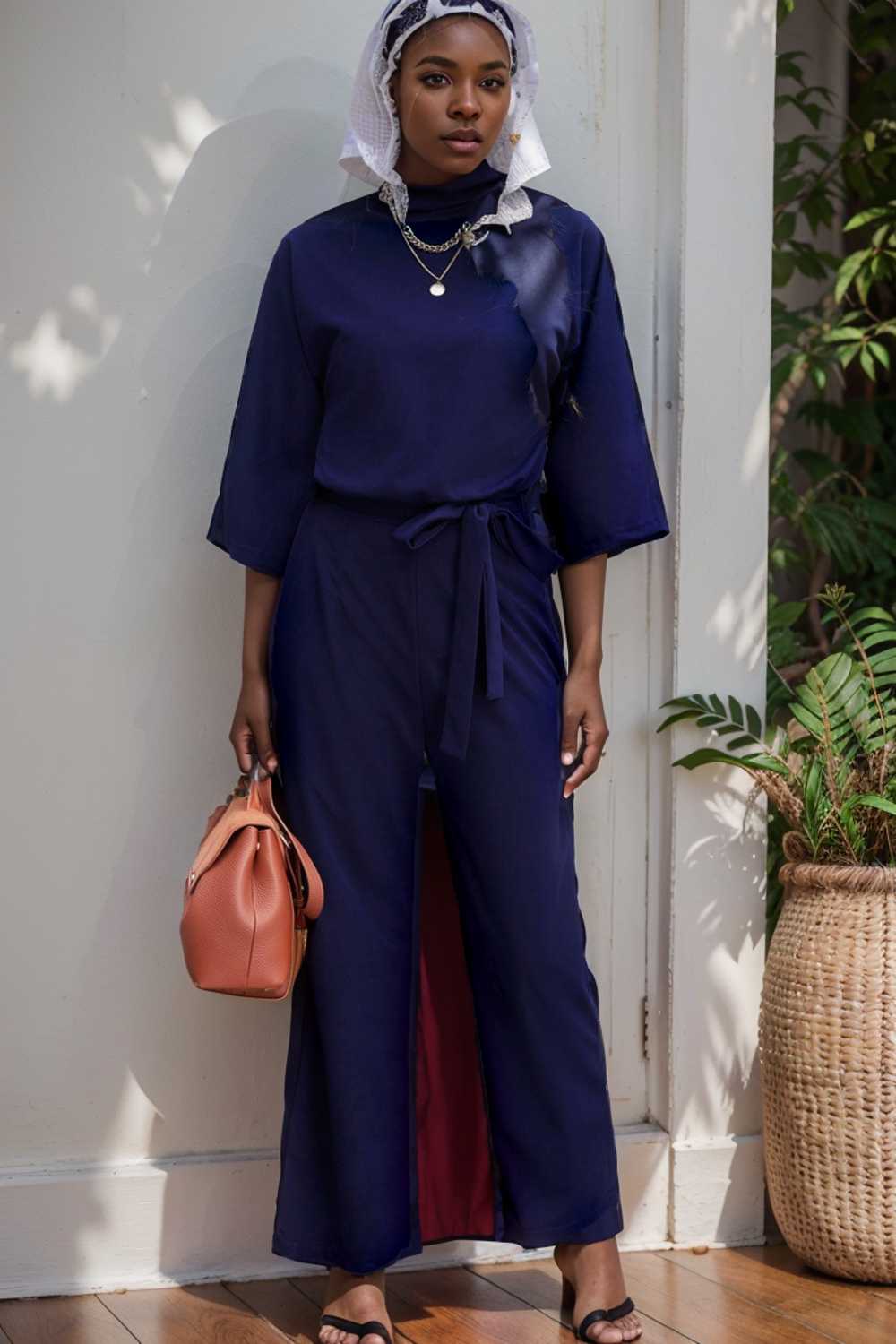 solid color one shoulder short sleeve jumpsuit 111077