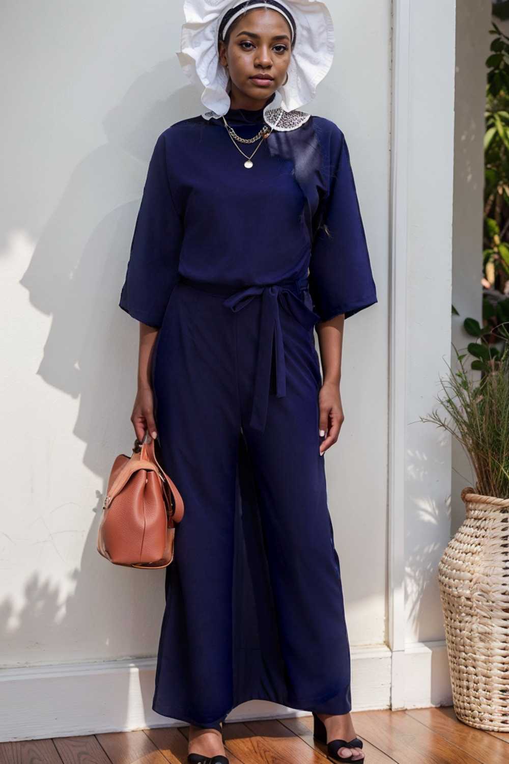 solid color one shoulder short sleeve jumpsuit 105003