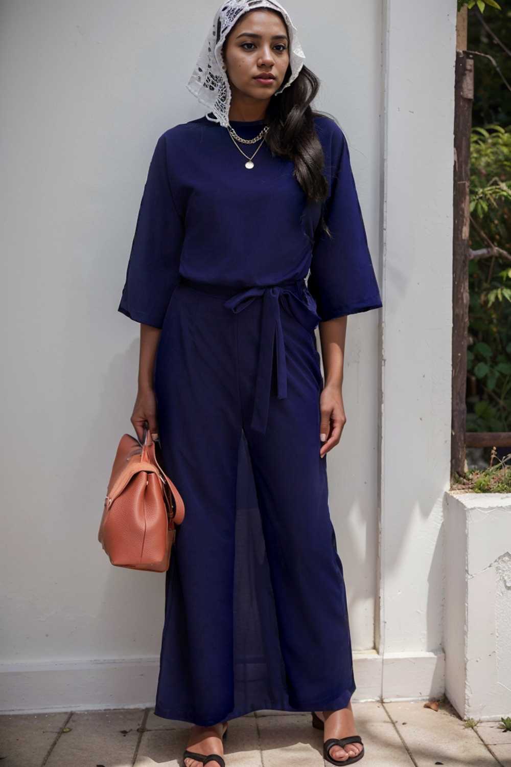 solid color one shoulder short sleeve jumpsuit 105000