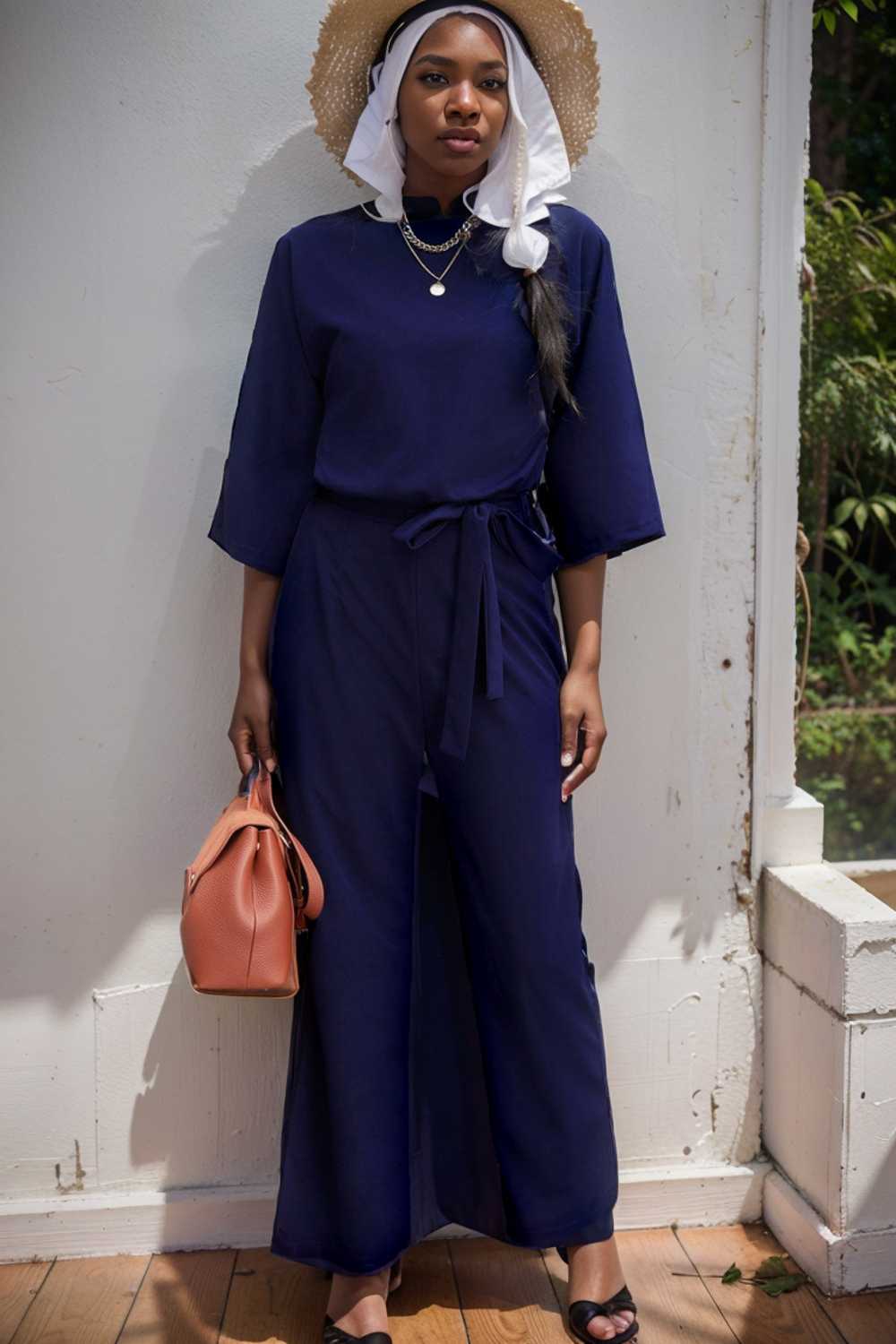solid color one shoulder short sleeve jumpsuit 110140