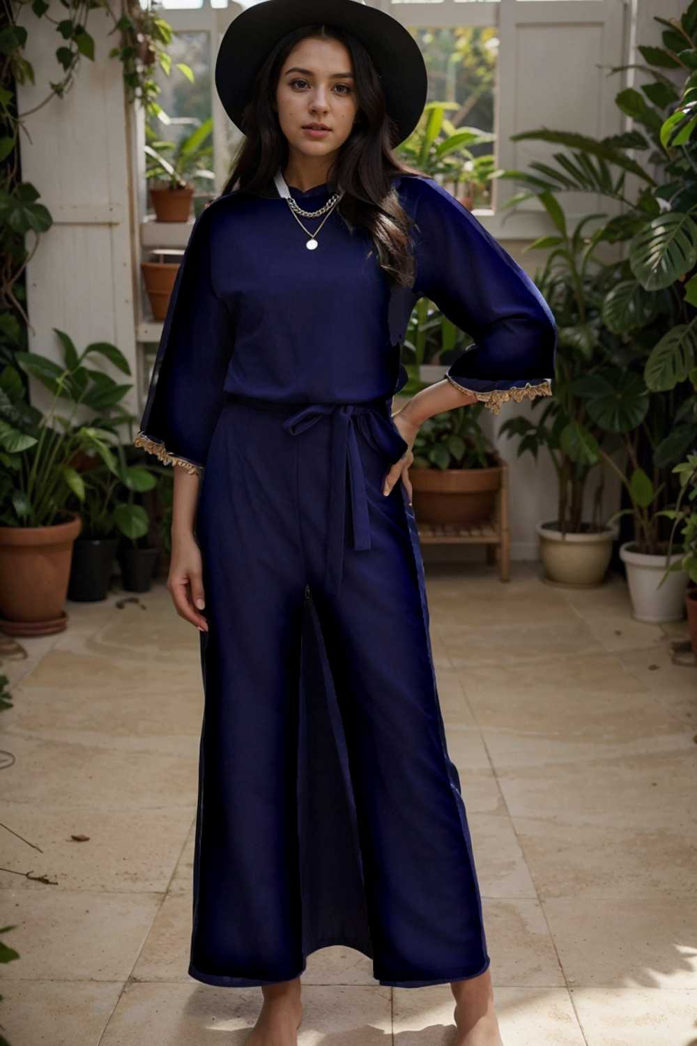 solid color one shoulder short sleeve jumpsuit 104975