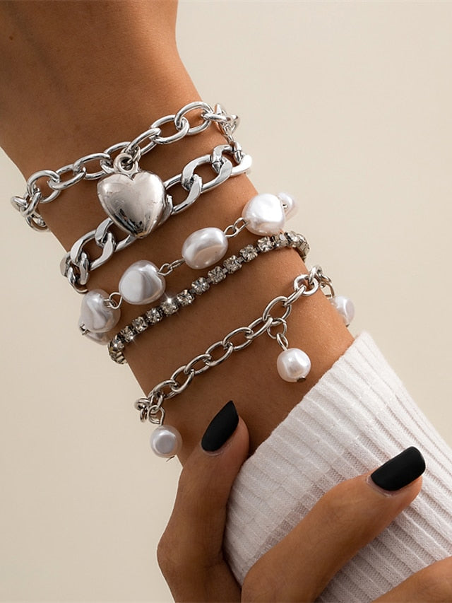Women's Bracelets Casual Street Heart Bracelets & Bangles - LuckyFash™