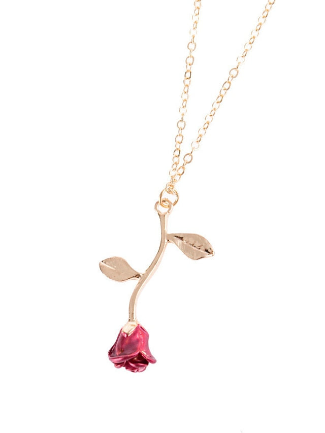 Women's necklace Chic & Modern Street Rose Necklaces / Gold / Silver / Fall / Winter / Spring - LuckyFash™