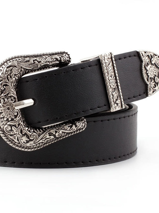 Women's Belt Alloy Zhangqing Black Camel Coffee Waist Belt Party Daily / Vintage / Spring / Summer / Fall / Winter - LuckyFash™