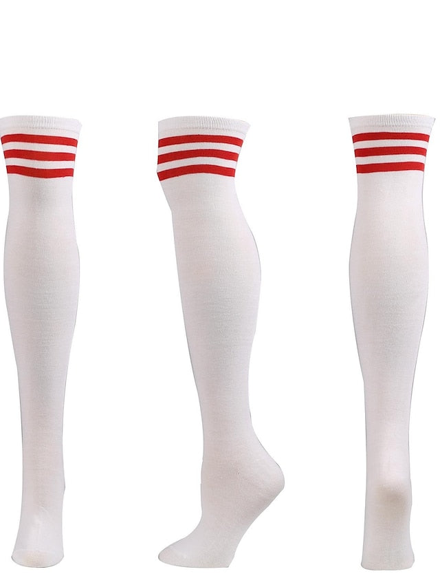 Women's Knee High Socks Party Daily Polyester Spandex Casual Classic Warm Cute 1 Pair - LuckyFash™
