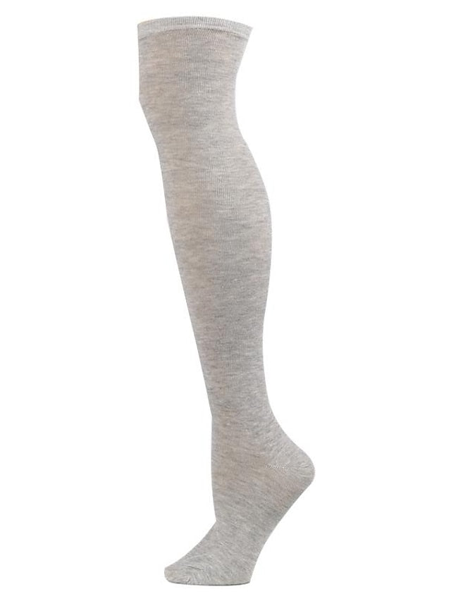 Women's Knee High Socks Outdoor Home Daily Solid Color Polyester Spandex Basic Classic Warm Casual 1 Pair - LuckyFash™
