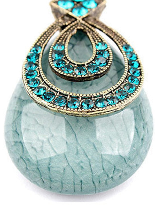 Women's necklace Fashion Street Geometry Necklaces / Blue / Green / Fall / Winter / Spring - LuckyFash™