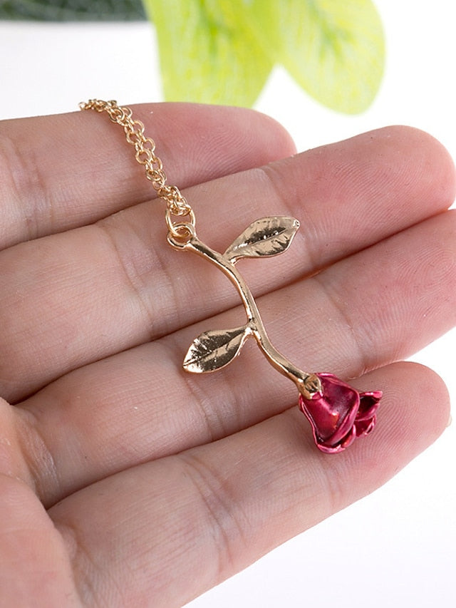 Women's necklace Chic & Modern Street Rose Necklaces / Gold / Silver / Fall / Winter / Spring - LuckyFash™