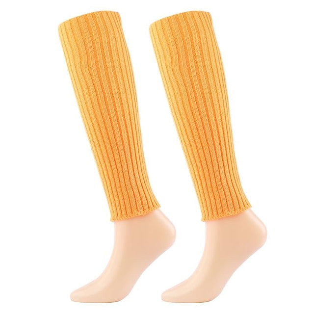 Women's Leg Warmers Boot Cuffs Home Daily Solid Color Polyester Spandex Basic Casual Classic Warm Casual 1 Pair