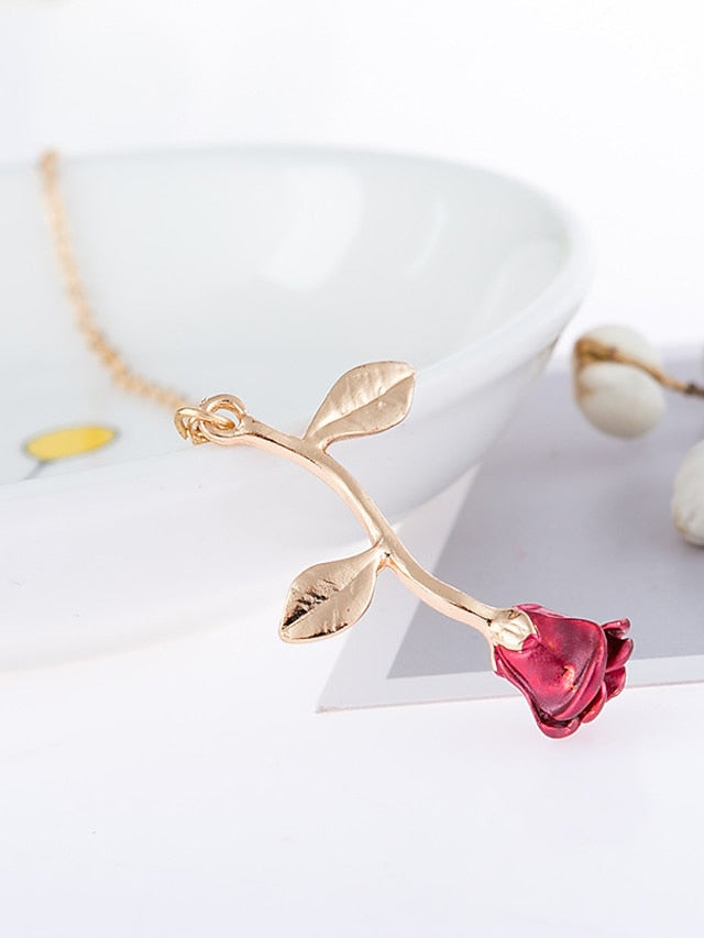 Women's necklace Chic & Modern Street Rose Necklaces / Gold / Silver / Fall / Winter / Spring - LuckyFash™